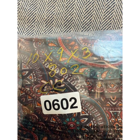 Boho Harem Pants With Elastic Waist & Cuffs Multicolor Mandala Pattern Lightweig - Picture 6 of 6